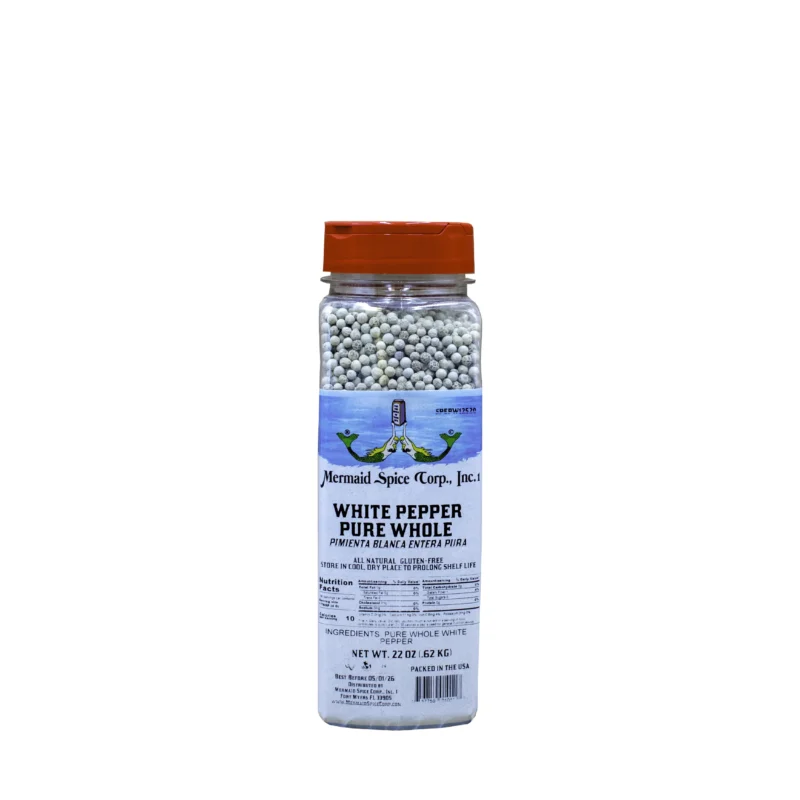WHITE PEPPER (PURE WHOLE) 22 OZ