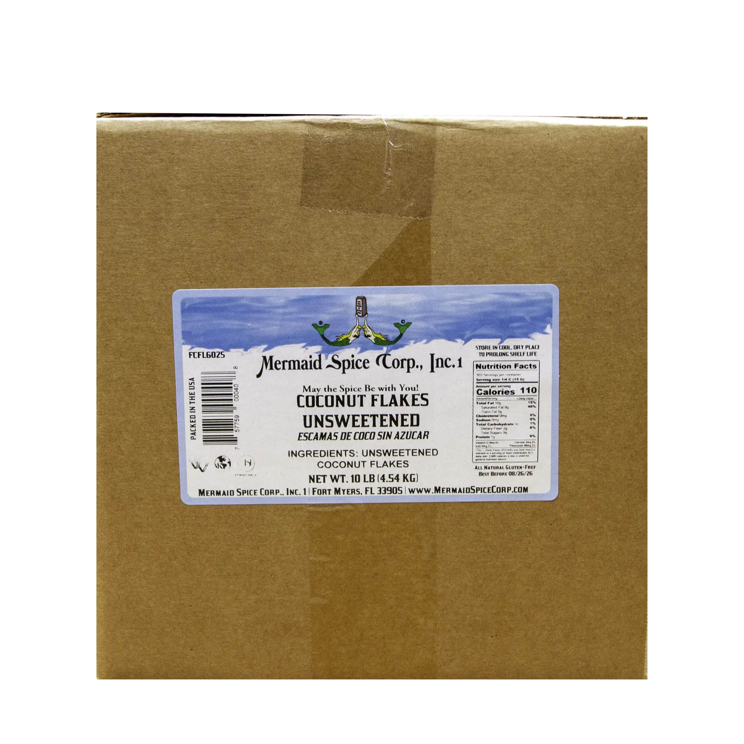 COCONUT FLAKES (UNSWEETENED) 10 LB